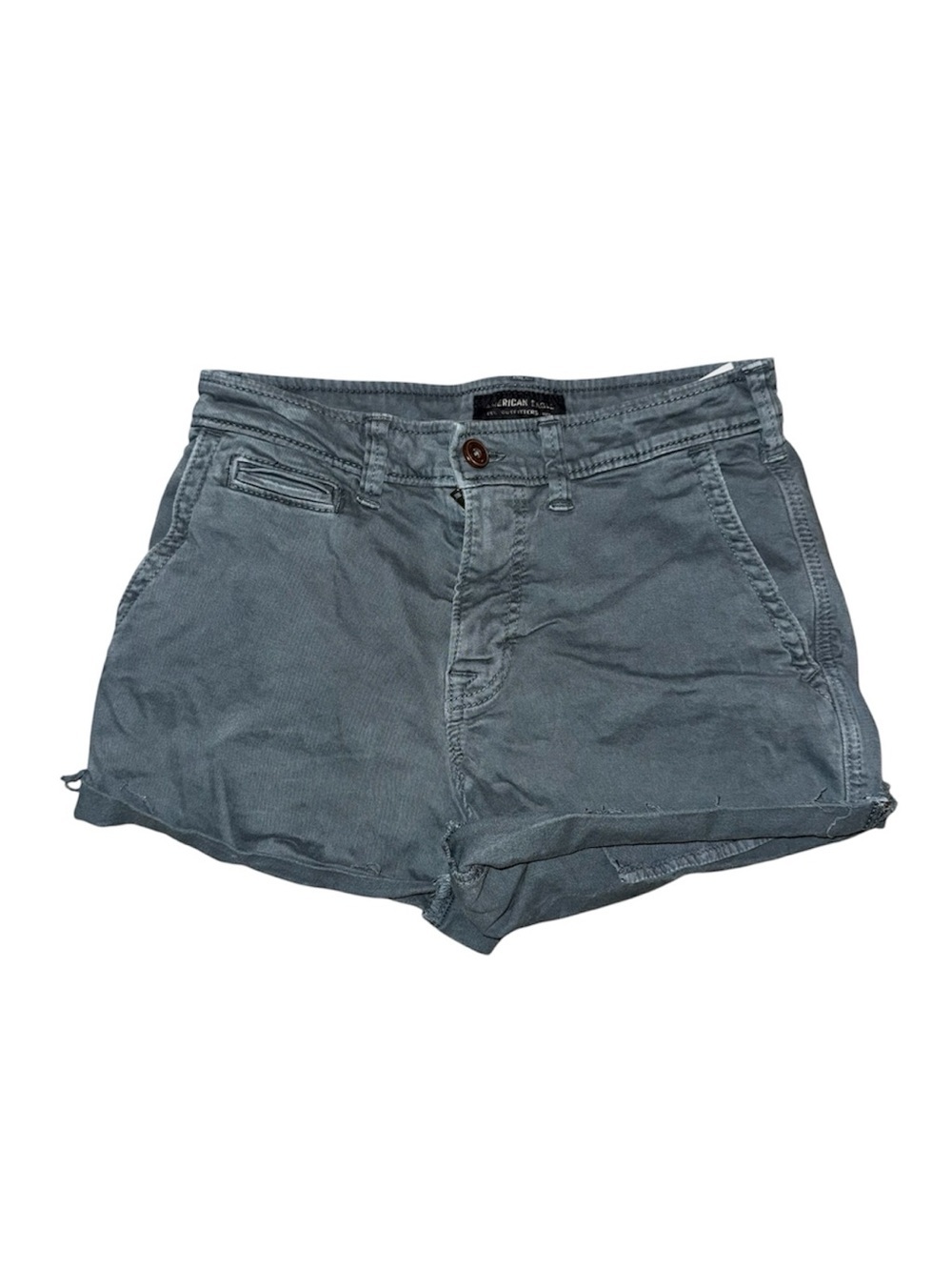 American Eagle Outfitters Gray Women's Cotton Shorts size 26 (regular)